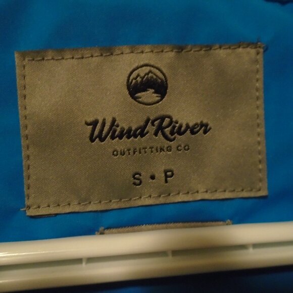 WIND RIVER OUTFITTING CO HYPER-DRI MENS SIZE SMALL BIGHT BLUE WIND/RAIN JACKET - Picture 4 of 4